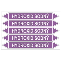 Značení potrubí, hydroxid sodný